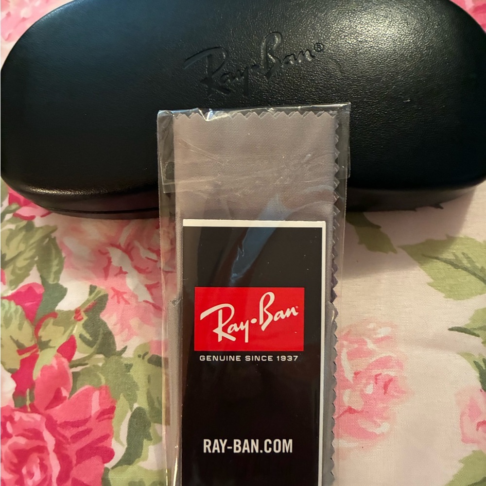 Ray-Ban Black Hard Case with Gray Cloth